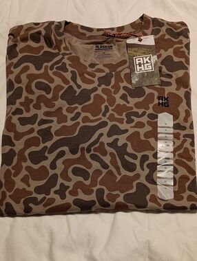 Duluth Trading Co. AKHG Women’s Crosshaul 2x Short Sleeve Camo Tee NWT